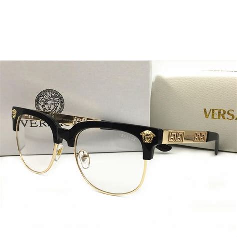 men's versace eyeglasses frames gold color|versace men's glasses gold.